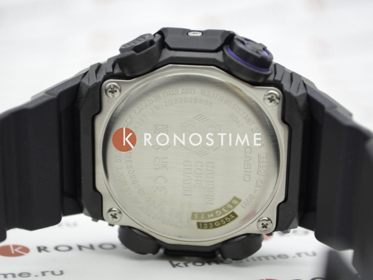 Casio GA-B001AH-6A мужские часы застежка крупным планом