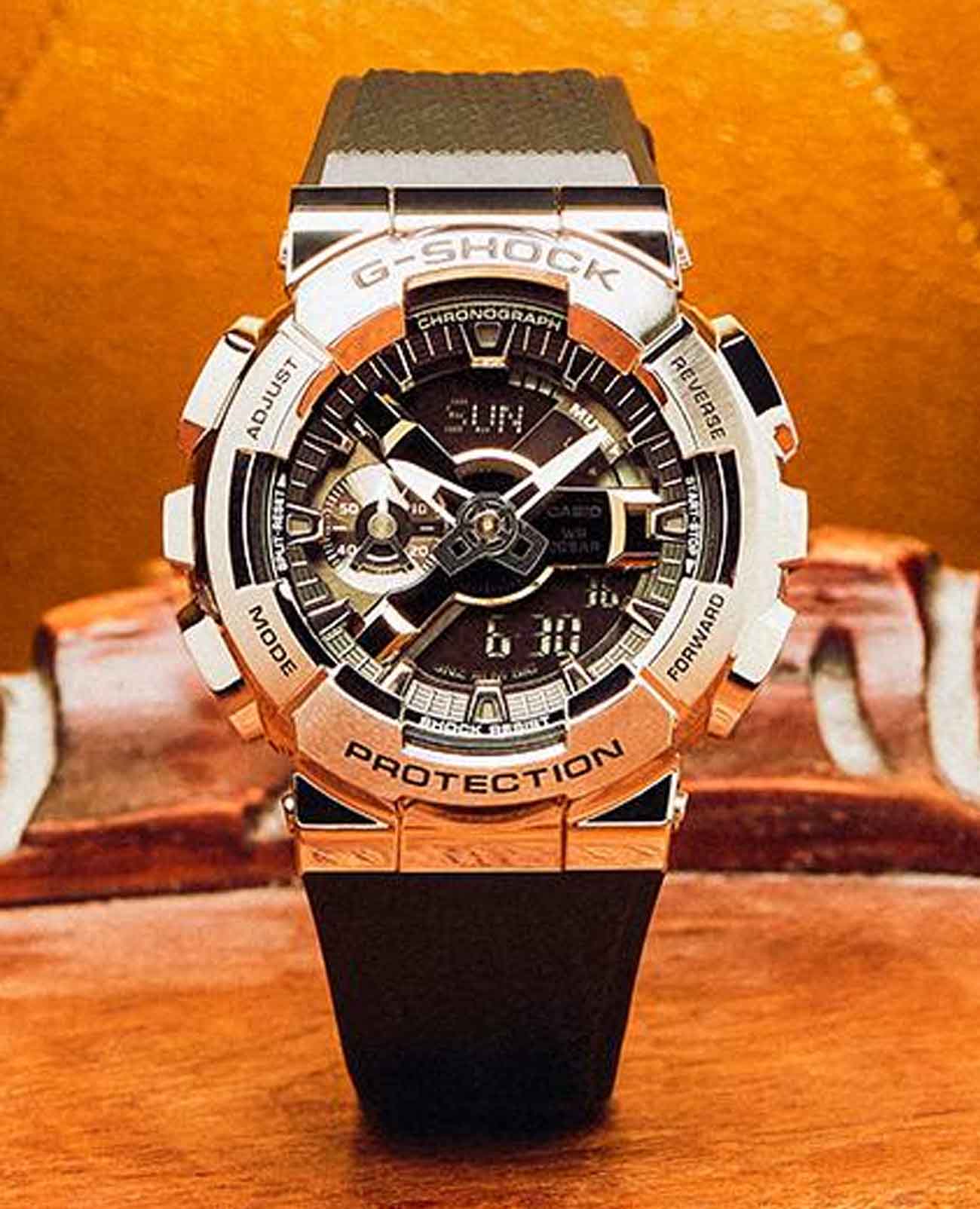 Оригинальные часы Casio Casio G-Shock GM-110GC-1ADR электронные калибр механизма  общий вид