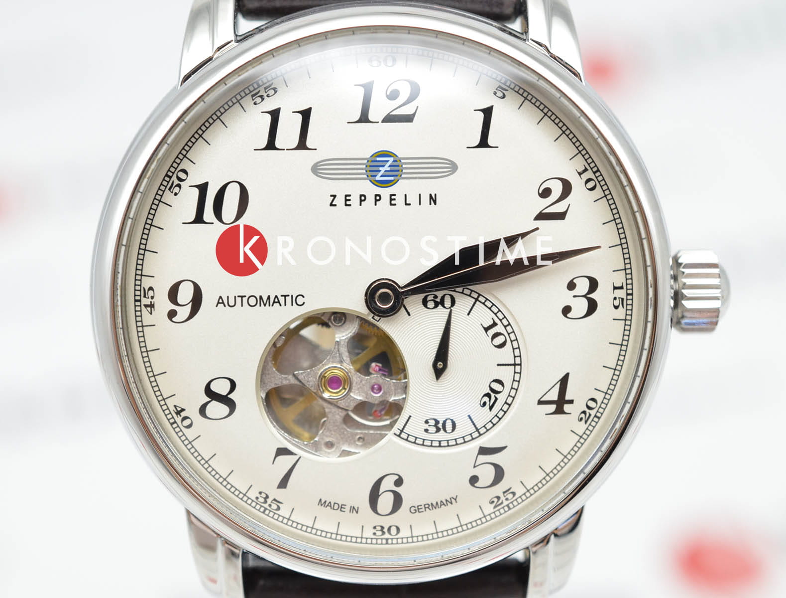 Zeppelin Zeppelin Graf Zeppelin ZEP-76665,  германия мужские часы на браслете кожаный боковой вид