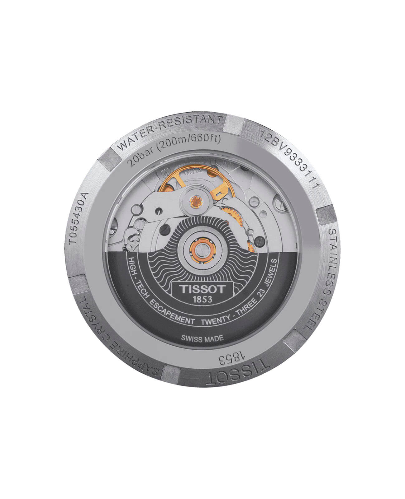 Tissot T0554301105700 мужские часы застежка крупным планом