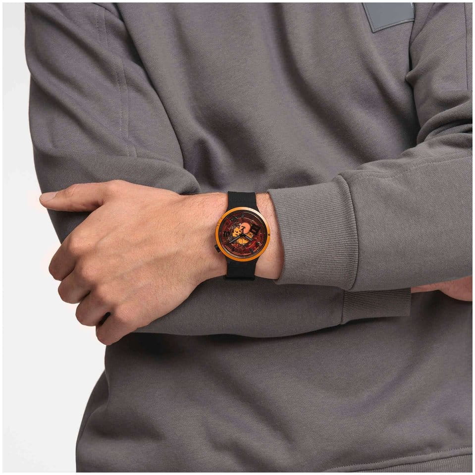 Оригинальные часы Swatch Swatch Big Bold Lacquered SB01B127 кварцевые калибр механизма  общий вид