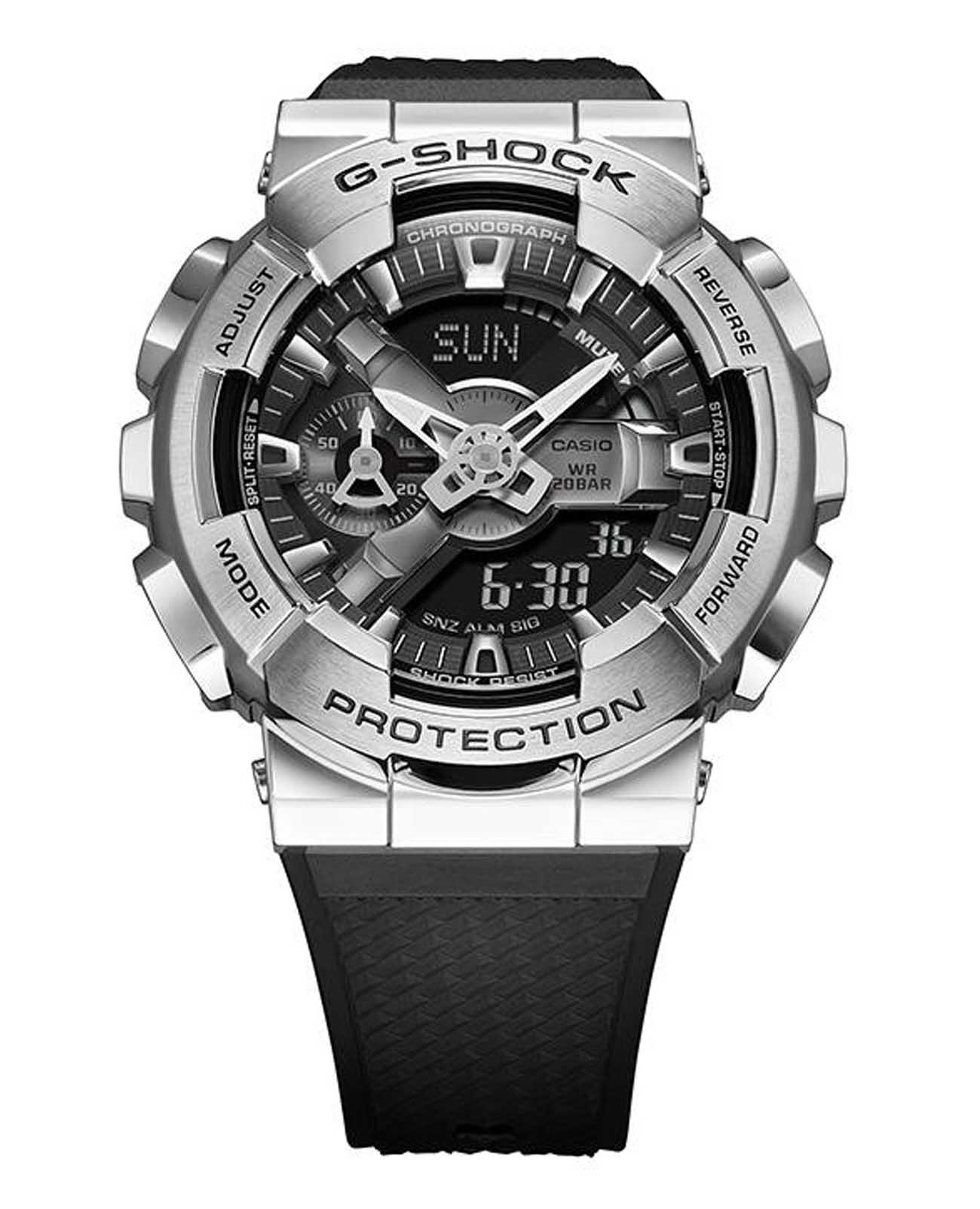 Casio Casio G-Shock GM-110GC-1ADR, g-shock япония мужские часы на браслете полимер боковой вид