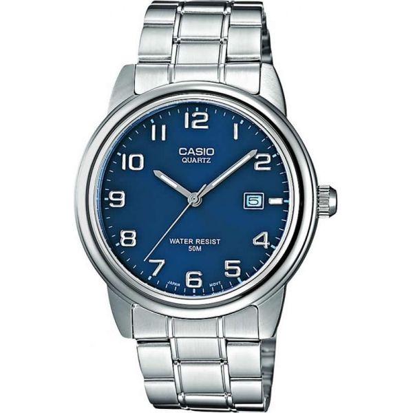 Casio Casio MTP-1221A-2A, mtp япония мужские часы на браслете нержавеющая сталь боковой вид