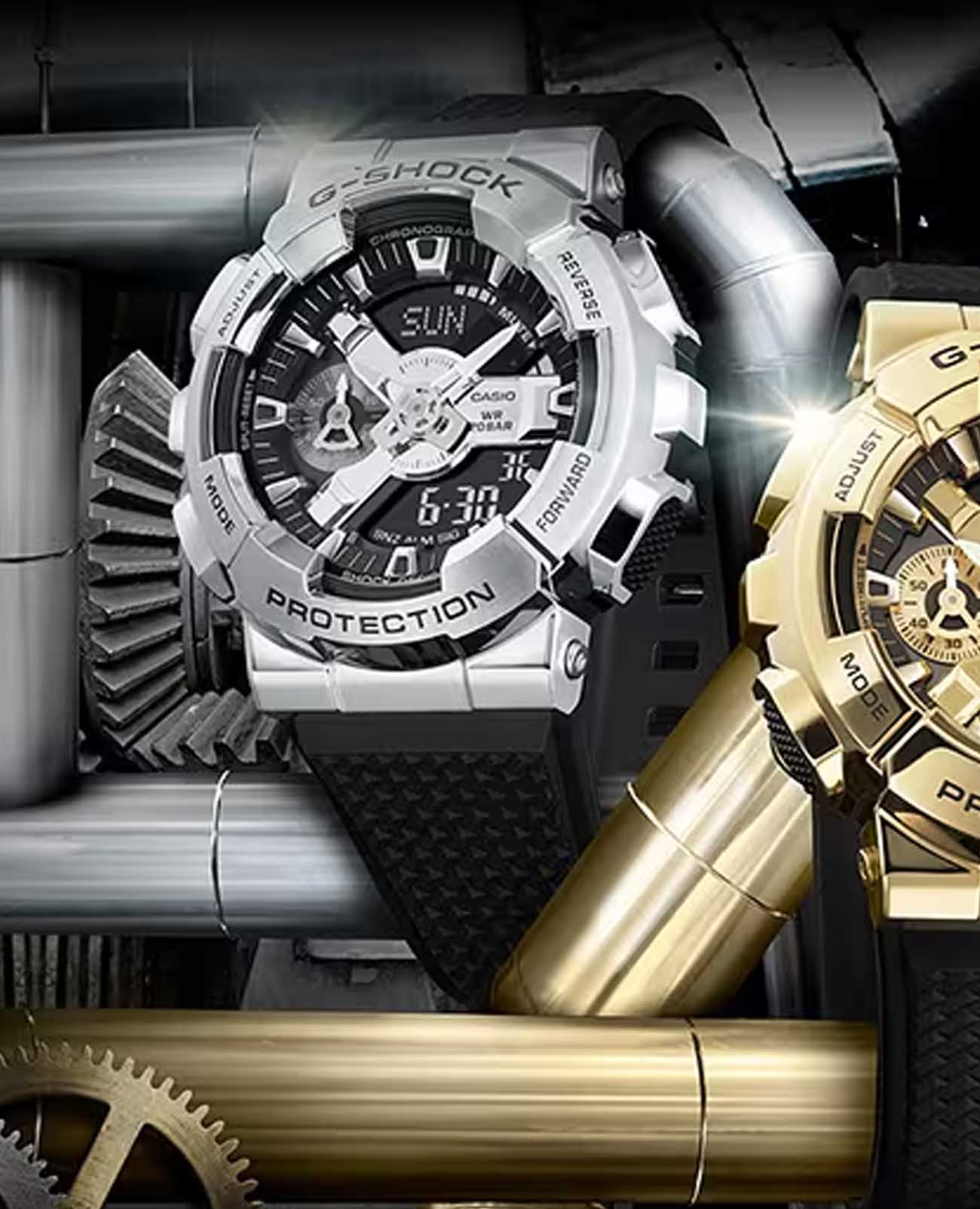 Casio Casio G-Shock GM-110GC-1ADR GM, наручные мужские часы фото под углом