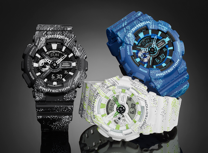 Casio Casio G-Shock GA-110TX-7A, g-shock япония мужские часы на браслете пластик боковой вид