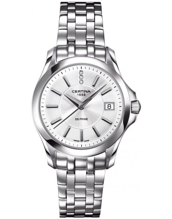 Certina Certina C004.210.11.036.00  C0042101103600 кварцевые женские часы серый циферблат, браслет нержавеющая сталь — вид спереди