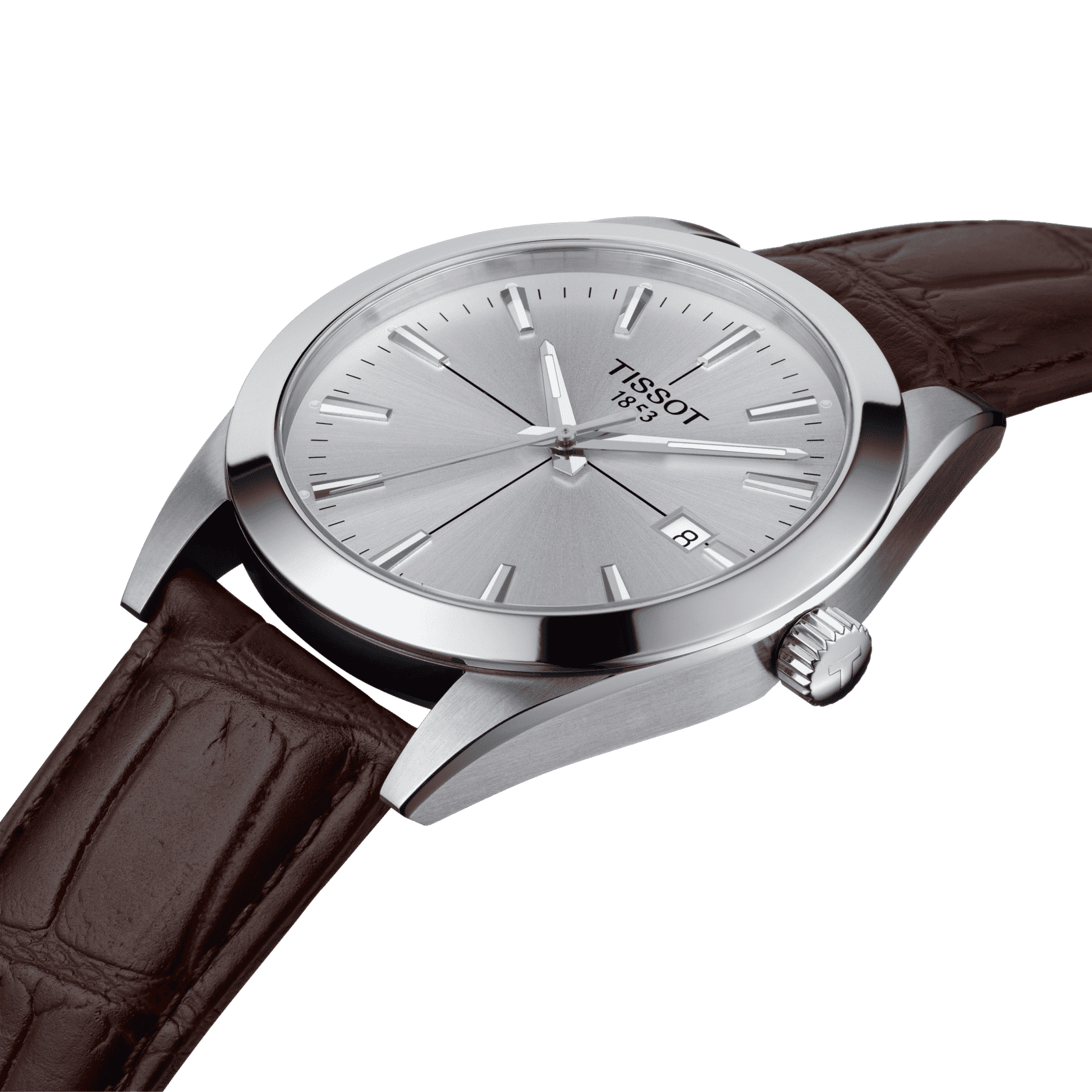 Tissot Tissot Gentleman T127.410.16.031.01 мужские часы серебристый циферблат на запястье