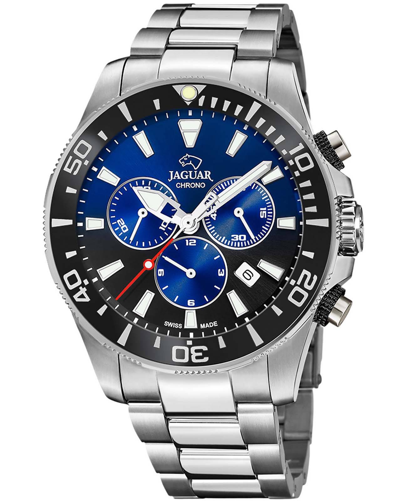 Jaguar Jaguar Executive Diver Chrono J861/8  J861/8 кварцевые мужские часы  циферблат, браслет нержавеющая сталь — вид спереди