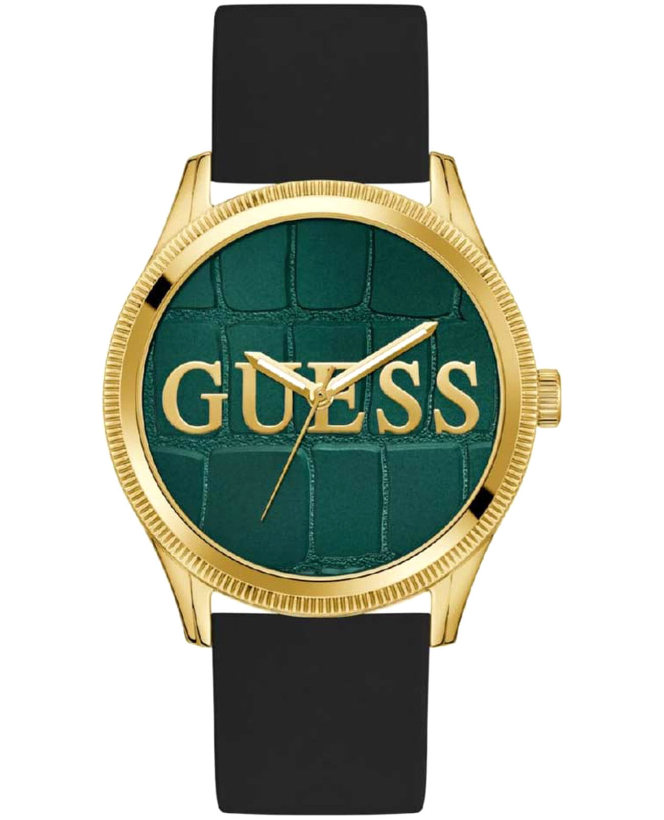 Guess Guess Dress GW0887G2  GW0887G2 кварцевые женские часы зеленый циферблат, браслет силикон — вид спереди