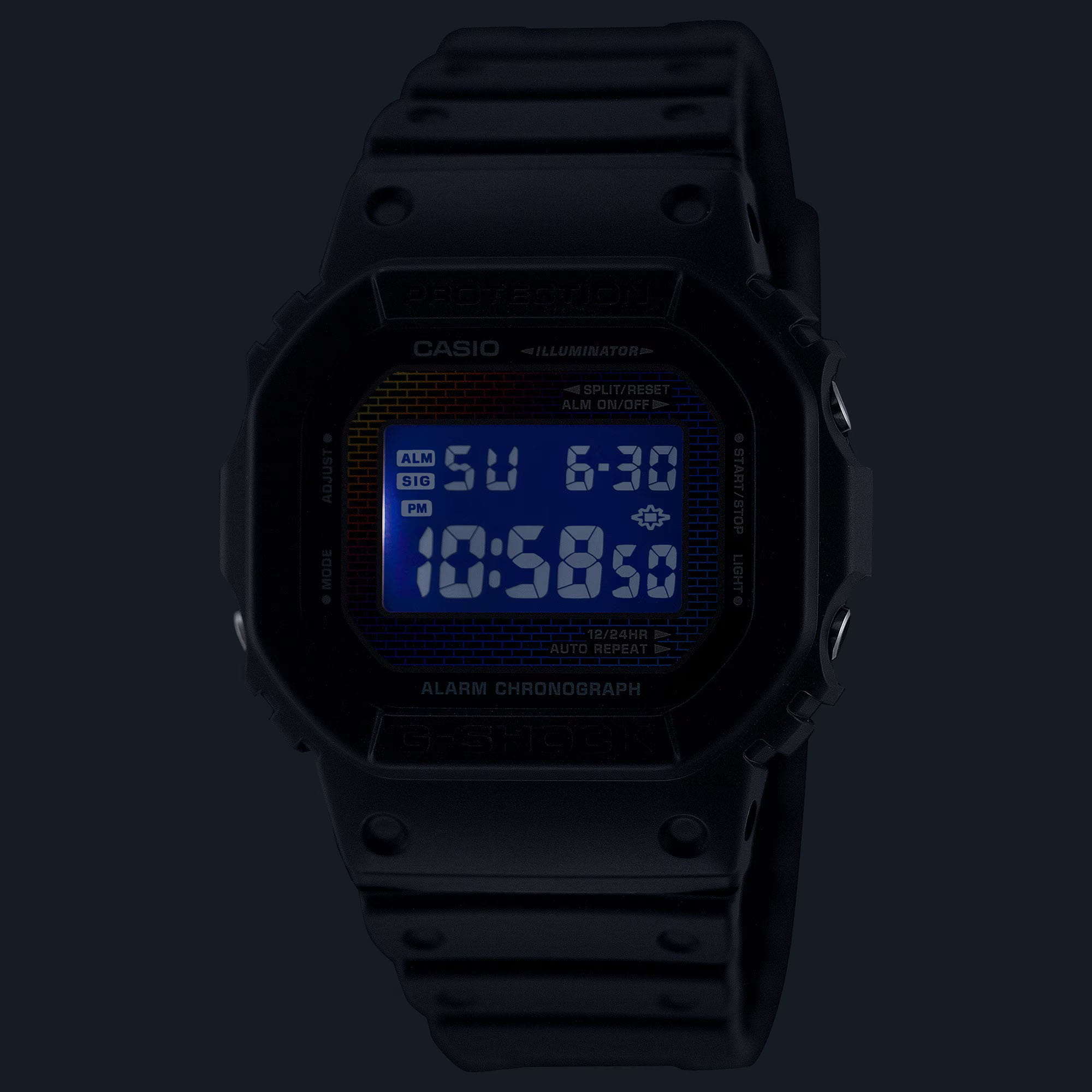 Casio Casio G-Shock DW-5600RW-1 мужские часы антрацитовый циферблат на запястье