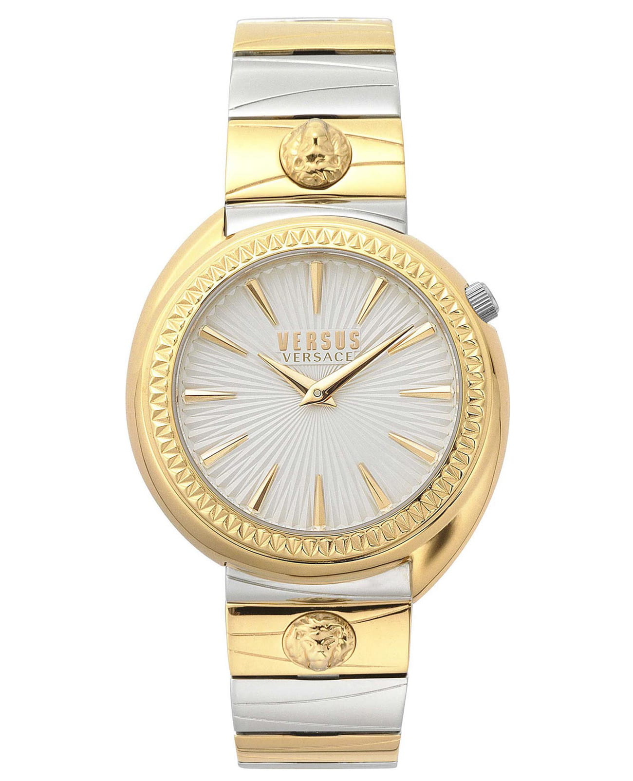 Versus Versace VSPHF0820  VSPHF0820 кварцевые женские часы белый циферблат, браслет сталь с ip покрытием — вид спереди