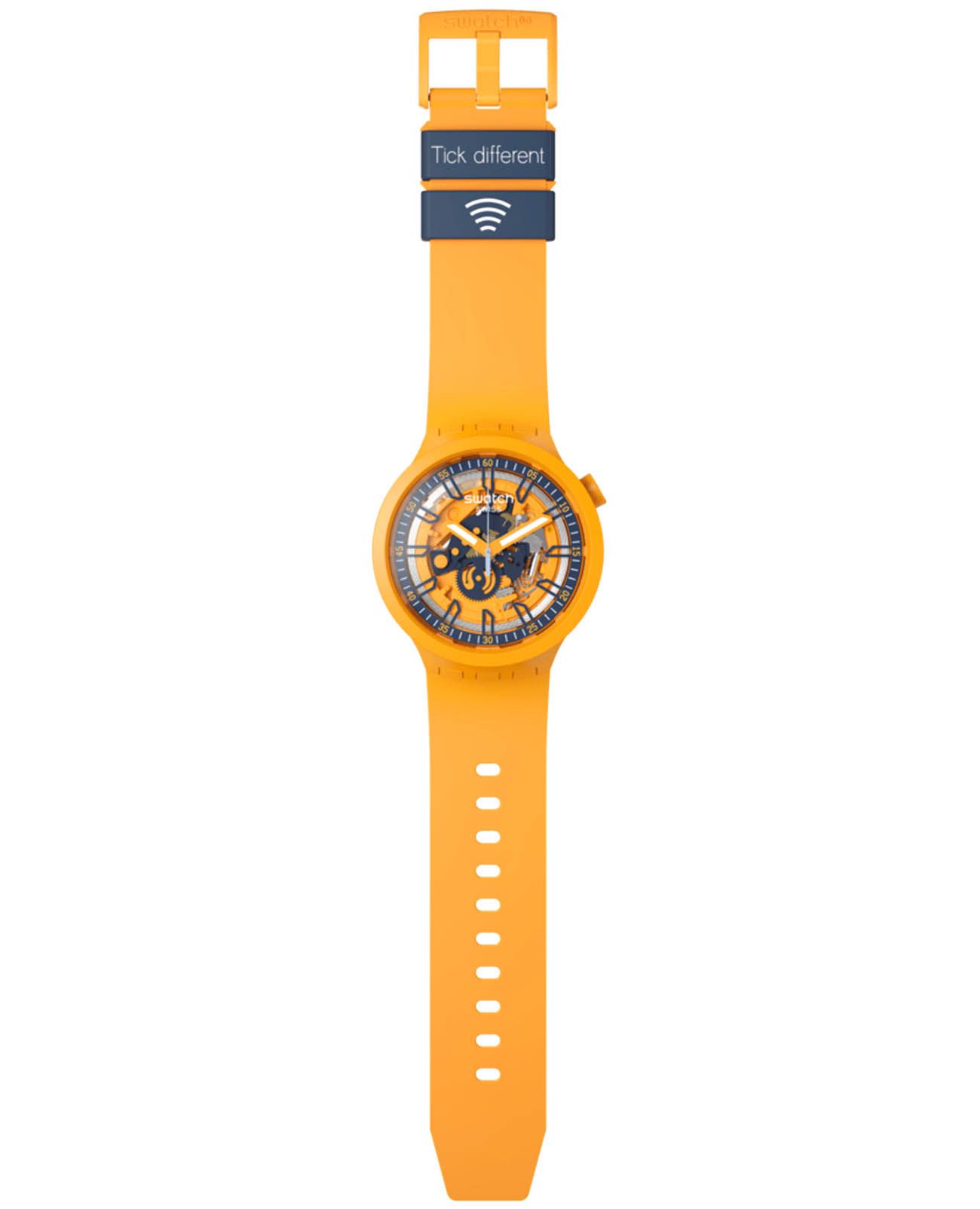 Swatch Swatch Big Bold Swatch Pay! SB01O100-5300 мужские часы оранжевый циферблат на запястье