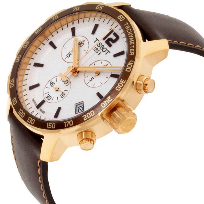 Оригинальные часы Tissot Tissot Quickster Chronograph T095.417.36.037.02 кварцевые калибр механизма eta g10.211 общий вид