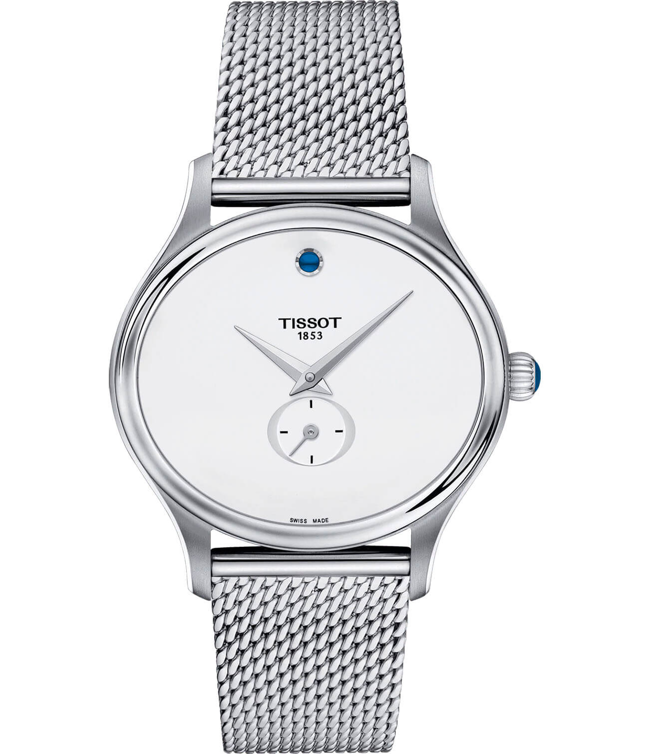 Tissot Tissot Bella Ora T103.310.11.031.00 Bella Ora T1033101103100 кварцевые женские часы белый циферблат, браслет нержавеющая сталь — вид спереди