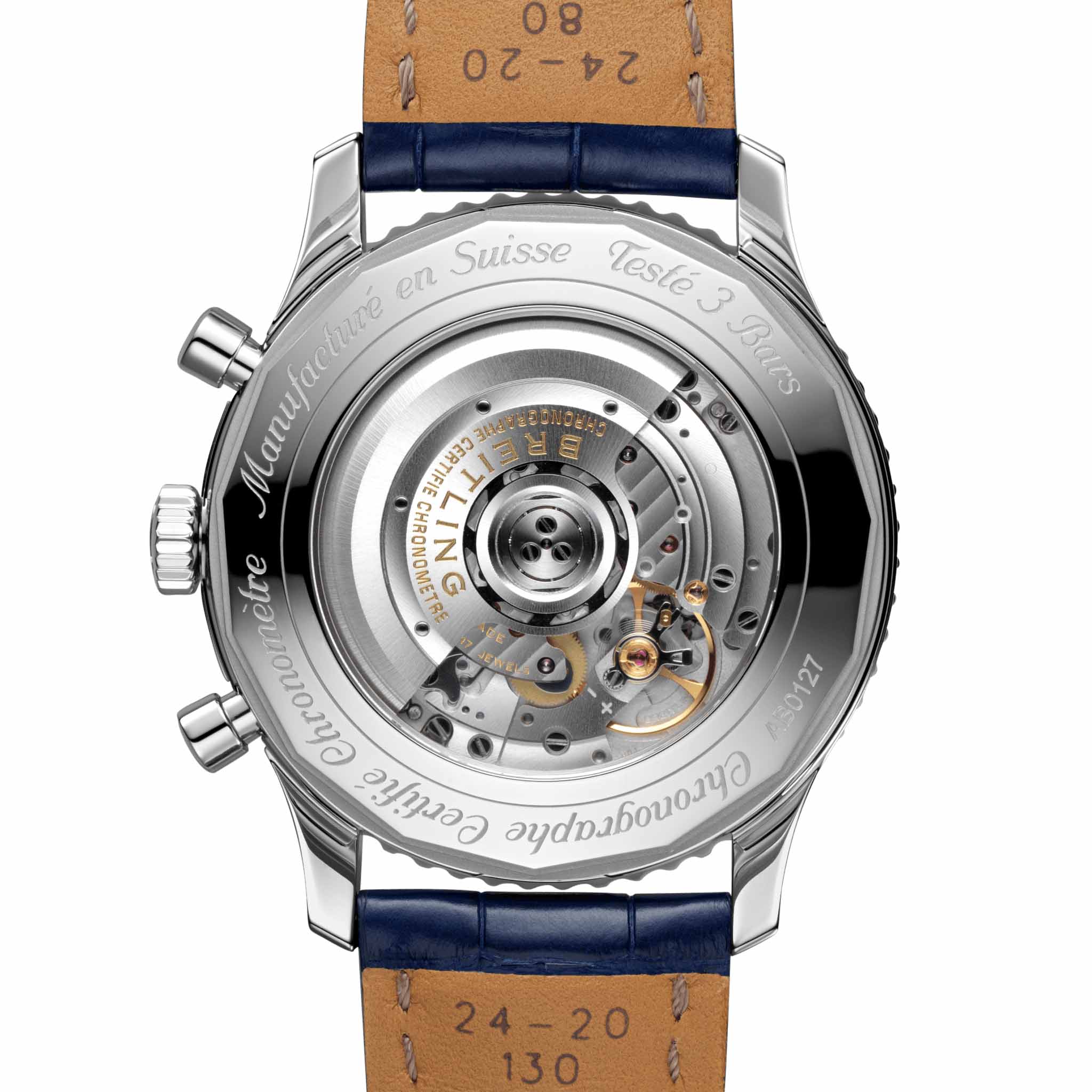 Оригинальные часы Breitling Breitling Navitimer B01 Chronograph 46 AB0127211C1P1 механические калибр механизма мануфактурный механизм breitling caliber b01 общий вид