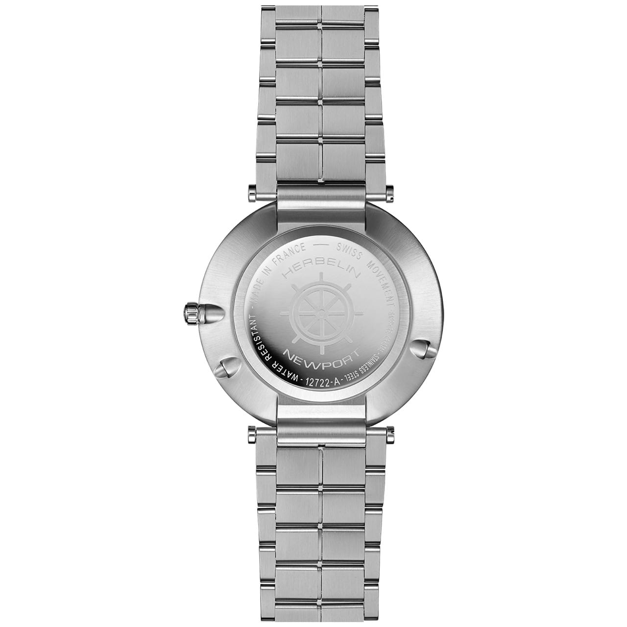Herbelin Herbelin Newport Slim 12722B25,  франция мужские часы на браслете нержавеющая сталь боковой вид