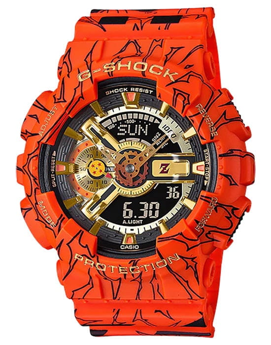 Casio Casio G-Shock GA-110JDB-1A4 лимитированной серии GA-110JDB-1A4 электронные мужские часы серый циферблат, браслет полимер — вид спереди