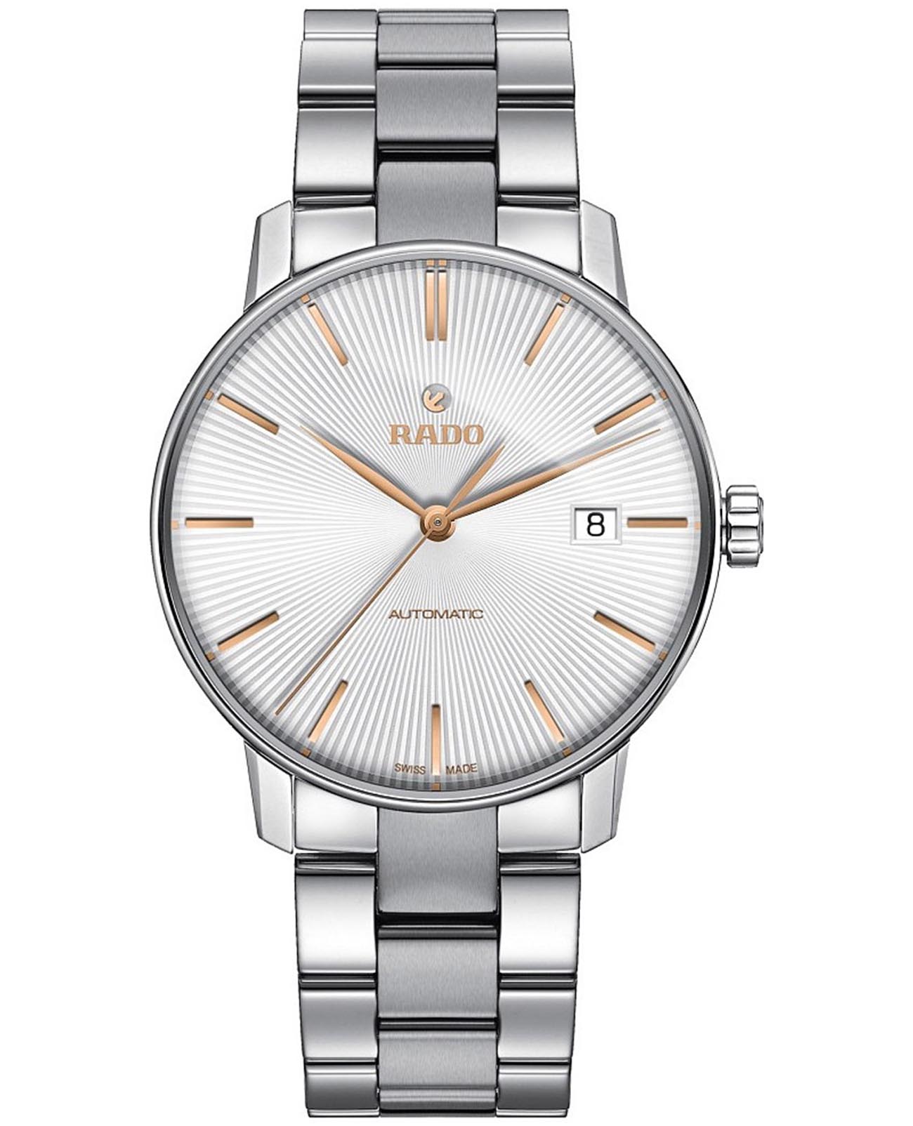 Rado Rado Coupole Classic Automatic R22860023 Classic R22860023 механические мужские часы серебристый циферблат, браслет нержавеющая сталь — вид спереди