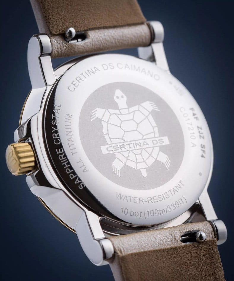 Certina C0172105611700 женские часы застежка крупным планом