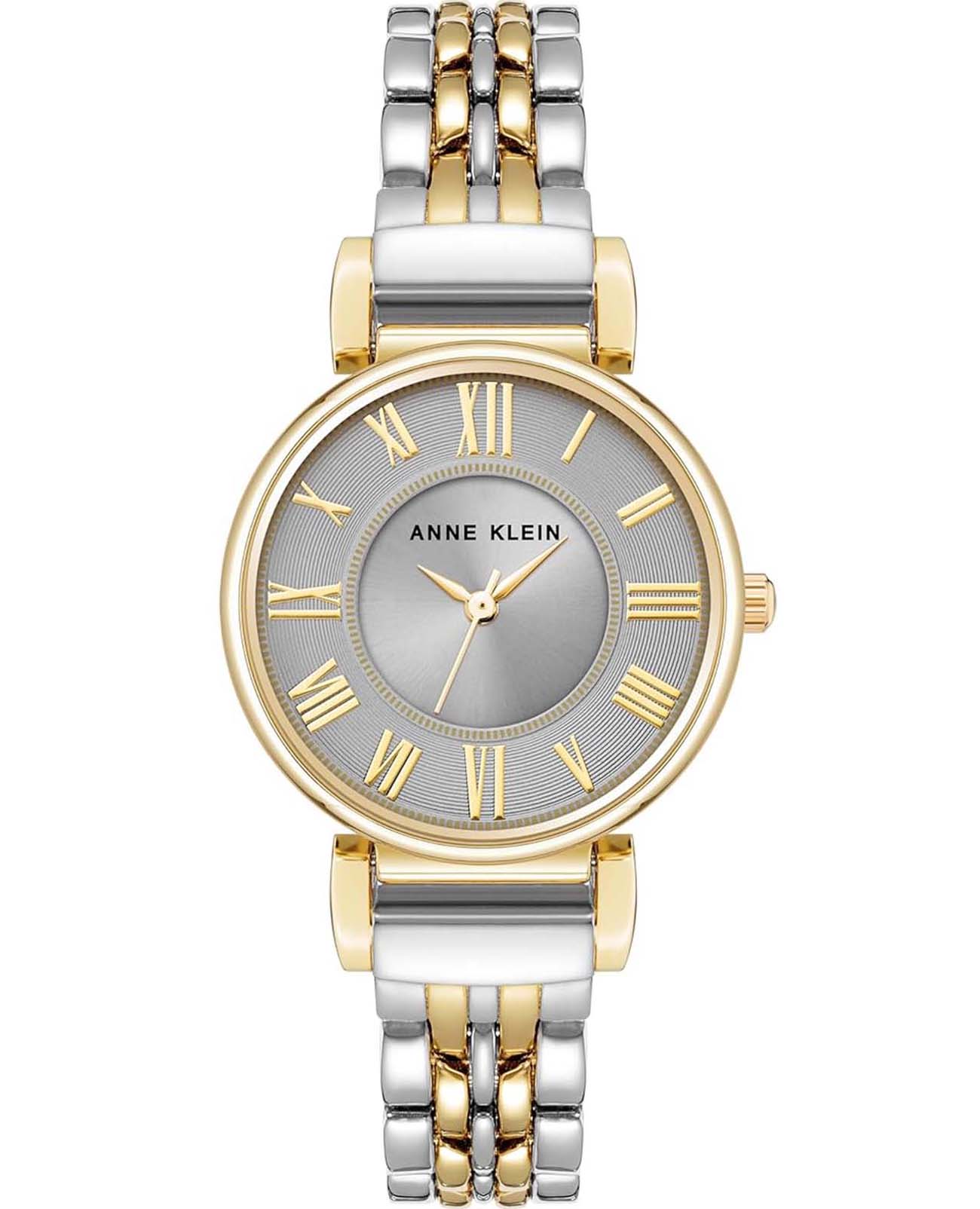 Anne Klein Anne Klein 2159GYTT  2159GYTT кварцевые женские часы серый циферблат, браслет сталь c pvd покрытием — вид спереди