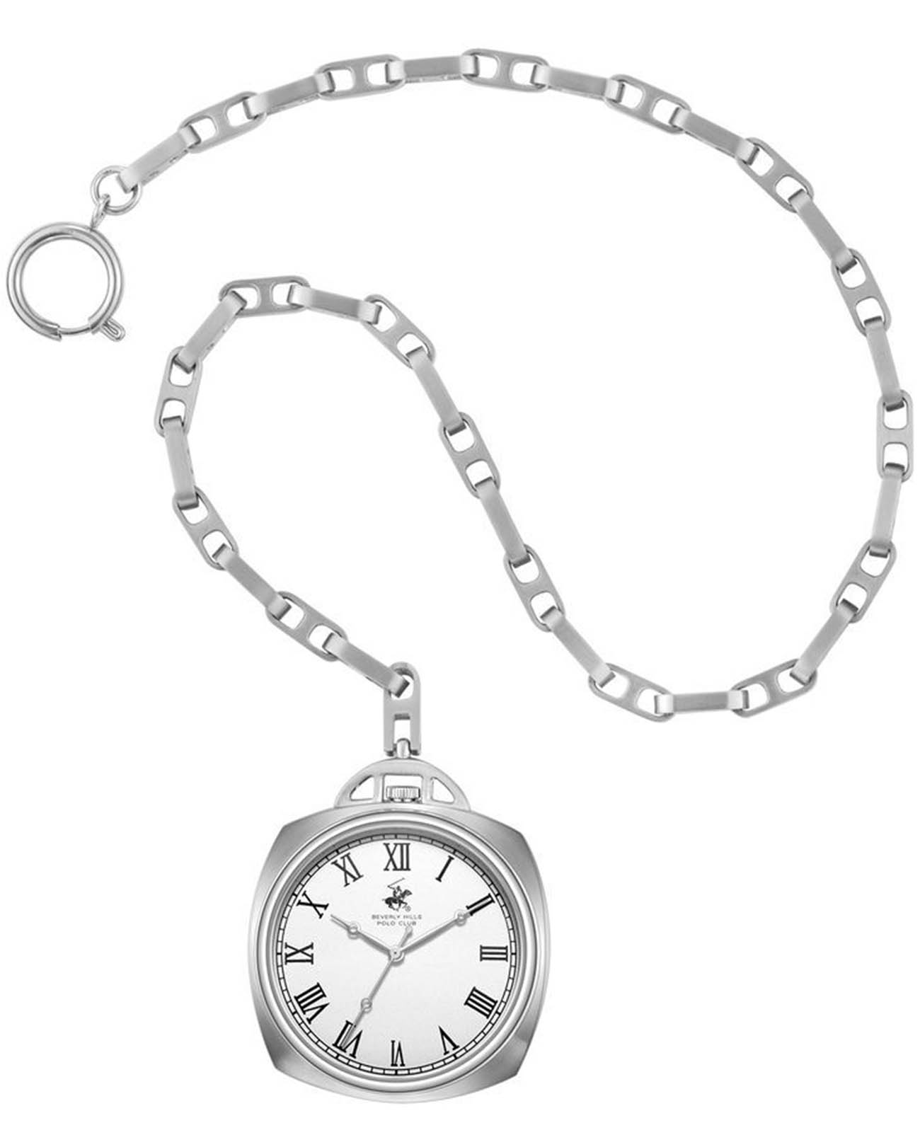 Beverly Hills Polo Club Beverly Hills Polo Club BP3756X.330  BP3756X.330 кварцевые мужские часы белый циферблат, браслет нержавеющая сталь — вид спереди
