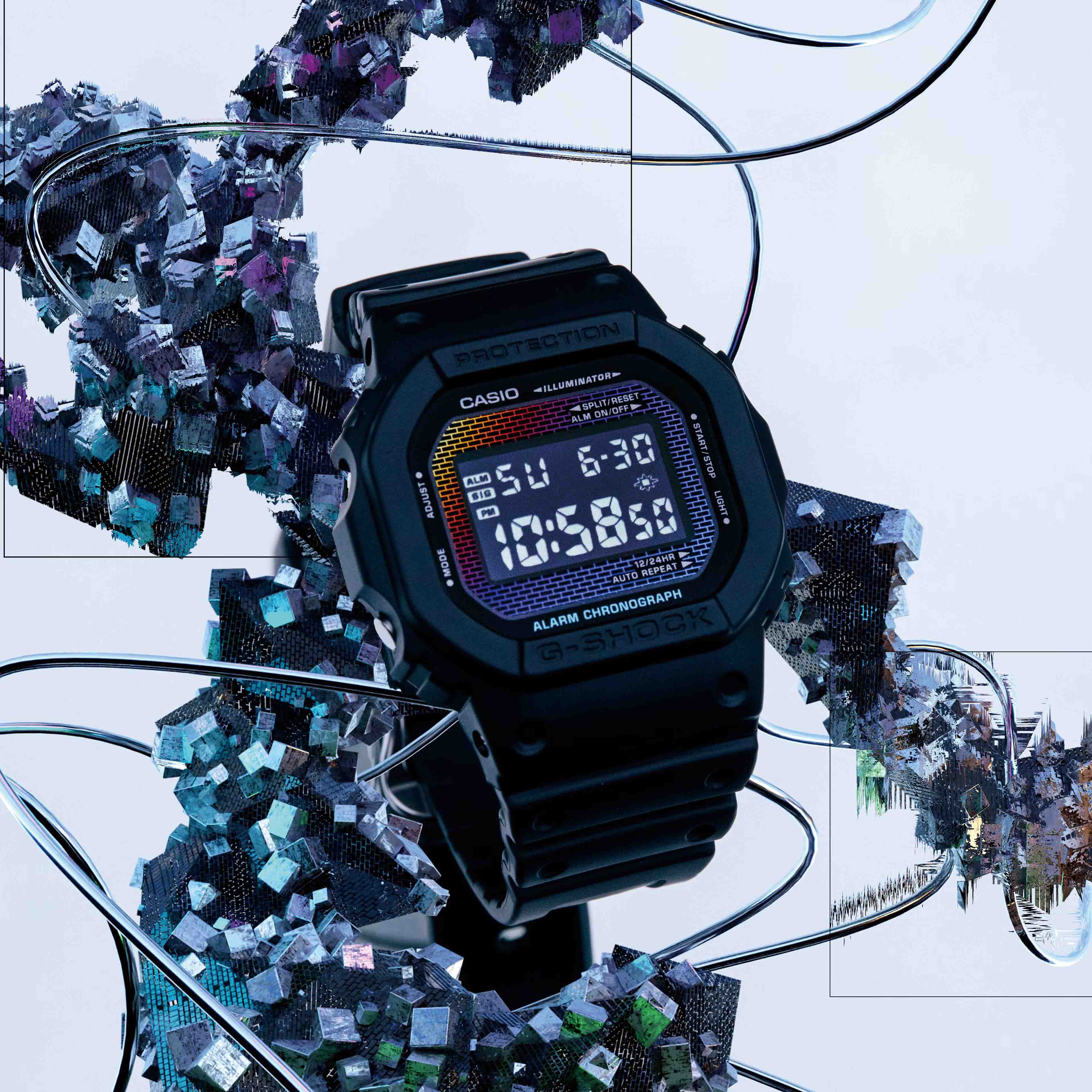 Оригинальные часы Casio Casio G-Shock DW-5600RW-1 электронные калибр механизма  общий вид