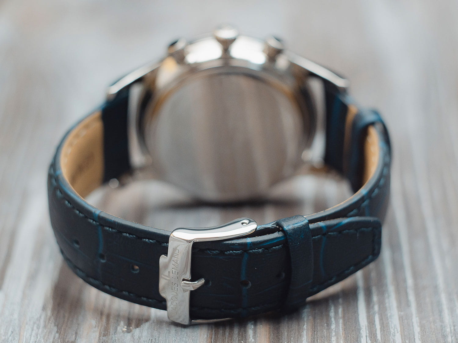 Jacques Lemans Jacques Lemans 1-1654C,  австрия мужские часы на браслете кожа + текстиль боковой вид