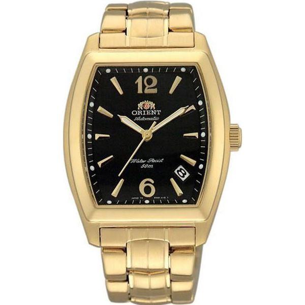 Orient Orient ERAE001B (FERAE001B)  FERAE001B механические мужские часы черный циферблат, браслет  — вид спереди