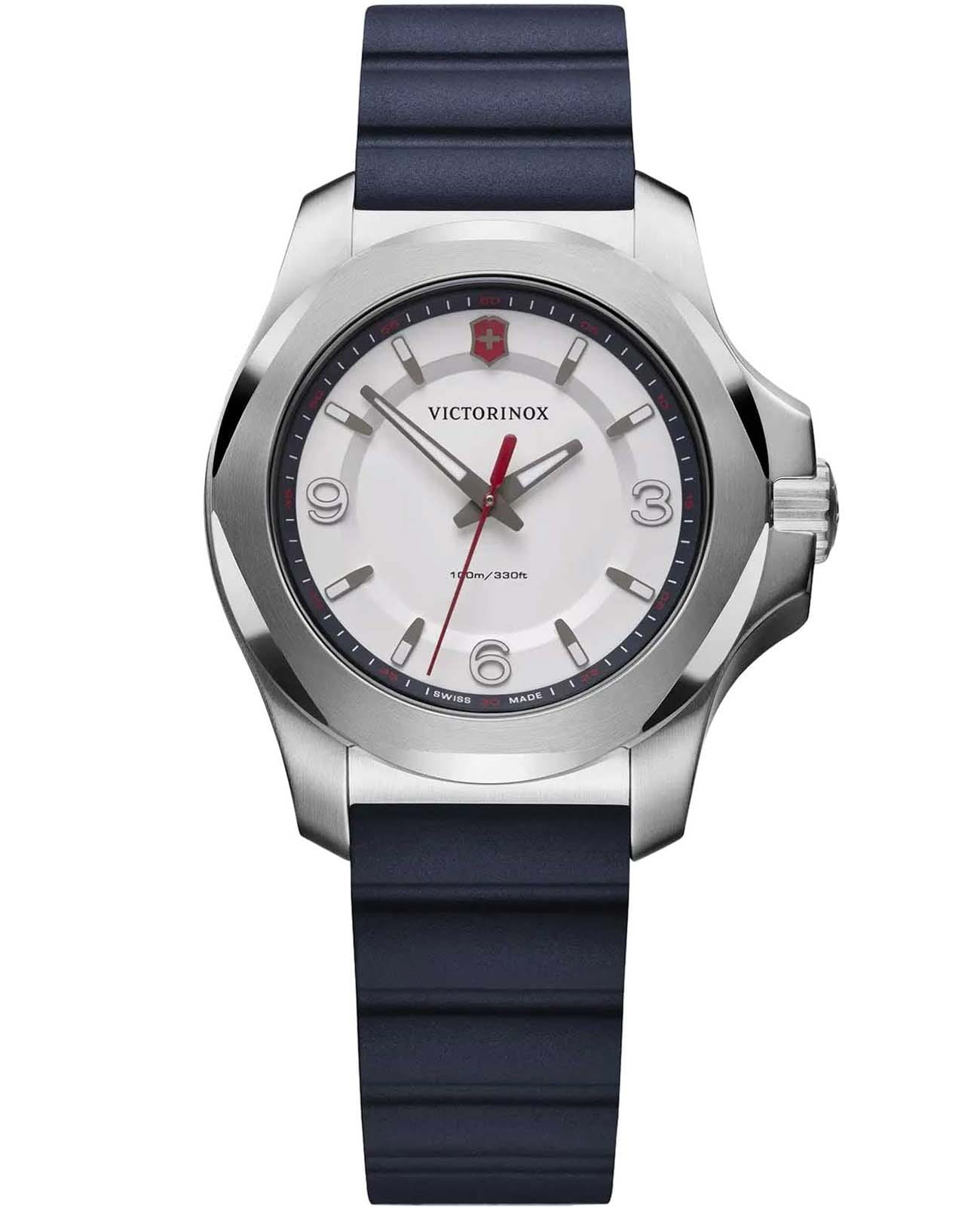 Victorinox Victorinox I.N.O.X. V 241919  241919 кварцевые женские часы белый циферблат, браслет каучук — вид спереди