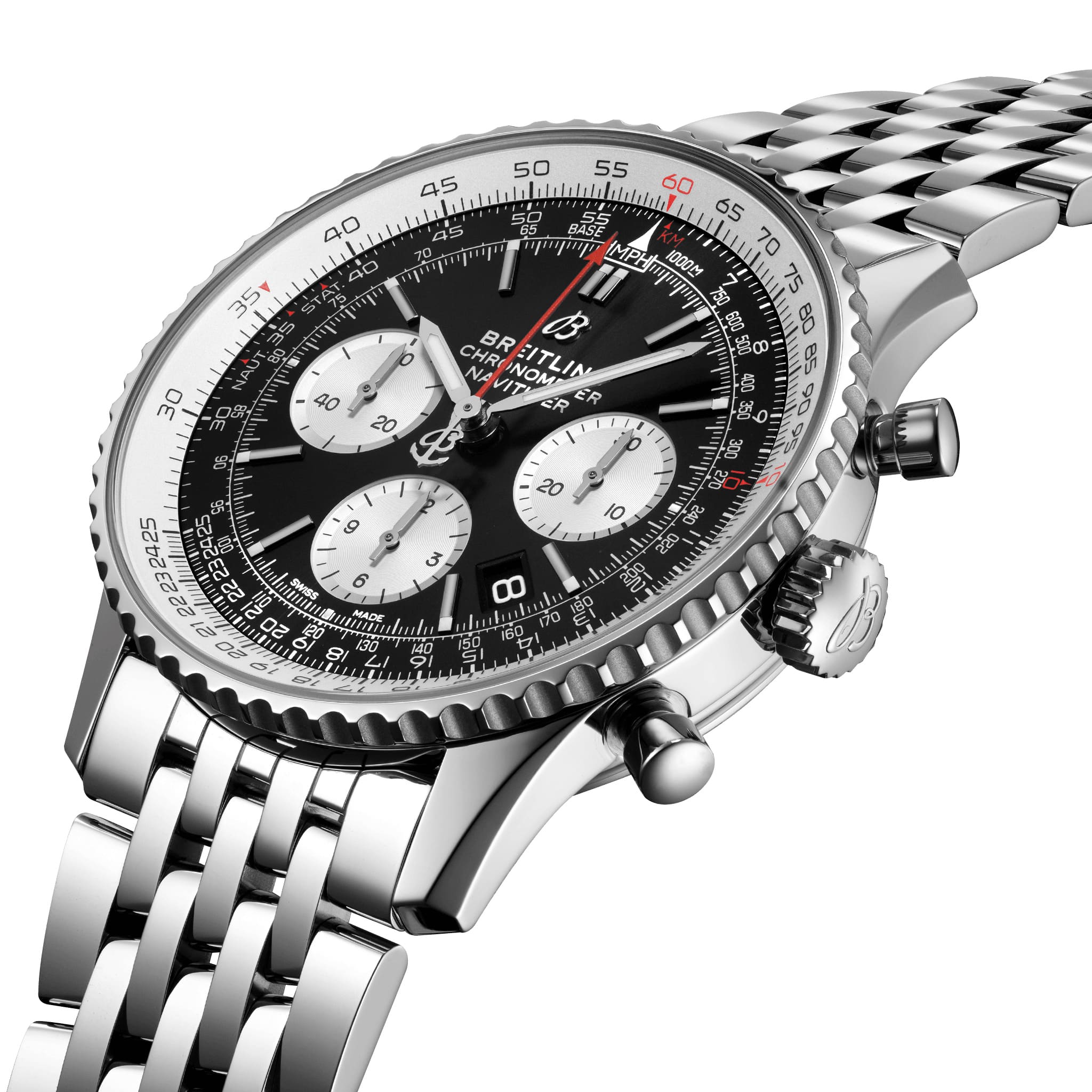 Breitling Breitling Navitimer B01 Chronograph 43 AB0121211B1A1 , наручные мужские часы фото под углом