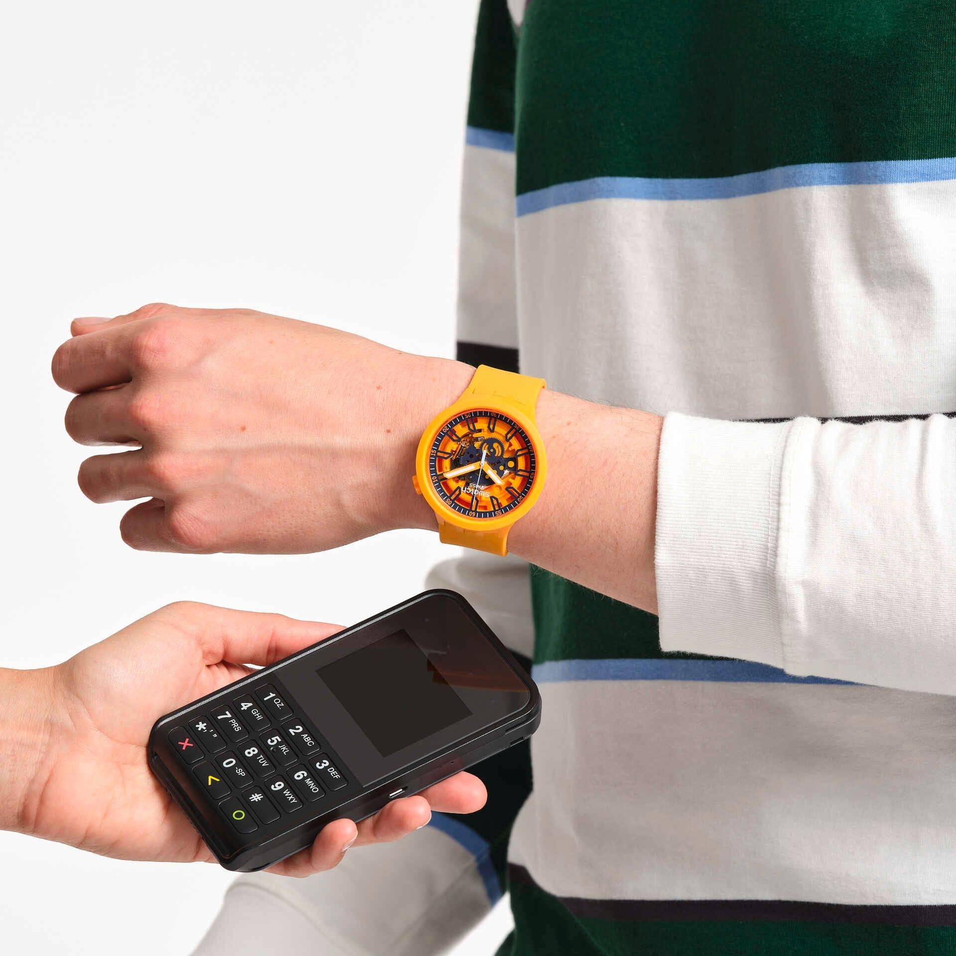 Swatch Swatch Big Bold Swatch Pay! SB01O100-5300  - задняя крышка пластик корпуса, швейцария часы