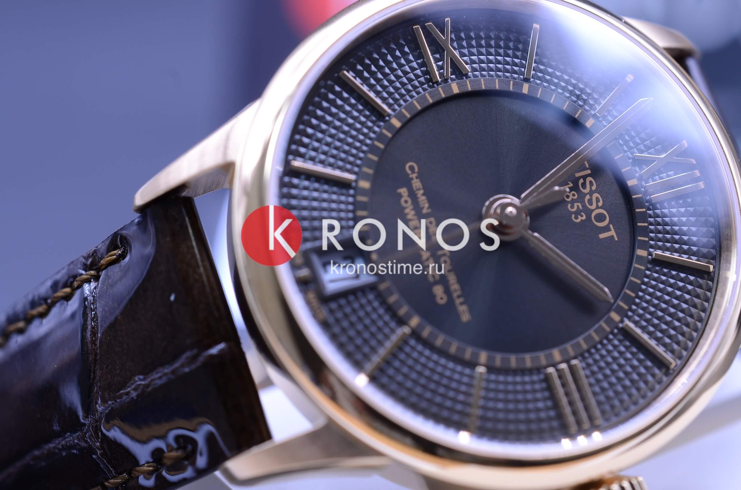 Tissot Tissot Chemin des Tourelles Powermatic 80 Lady T099.207.36.448.00 женские часы коричневый циферблат на запястье