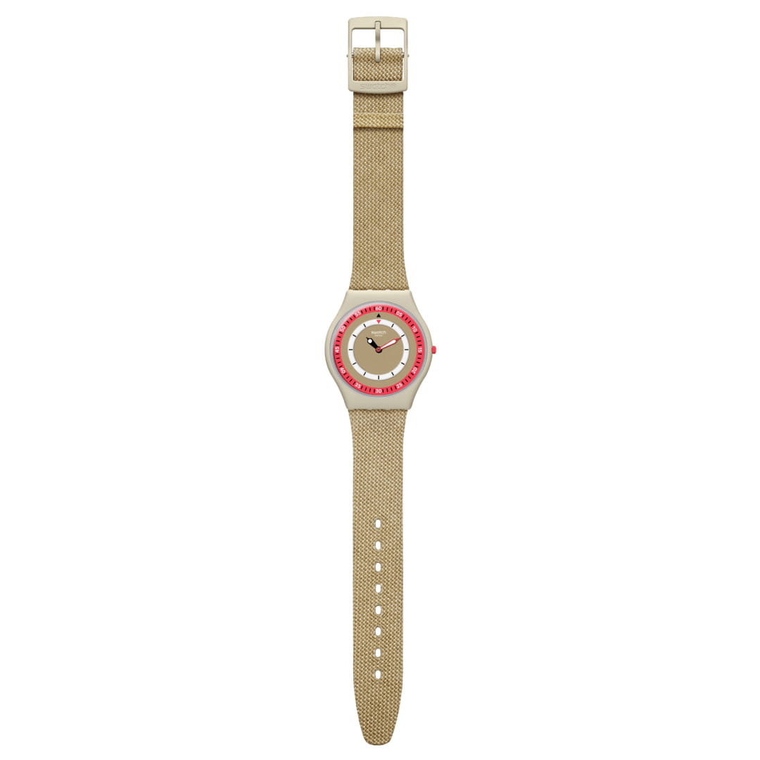 Swatch Swatch Skin Classic Bioceramic SS09T102, skin швейцария женские часы на браслете тканевый боковой вид